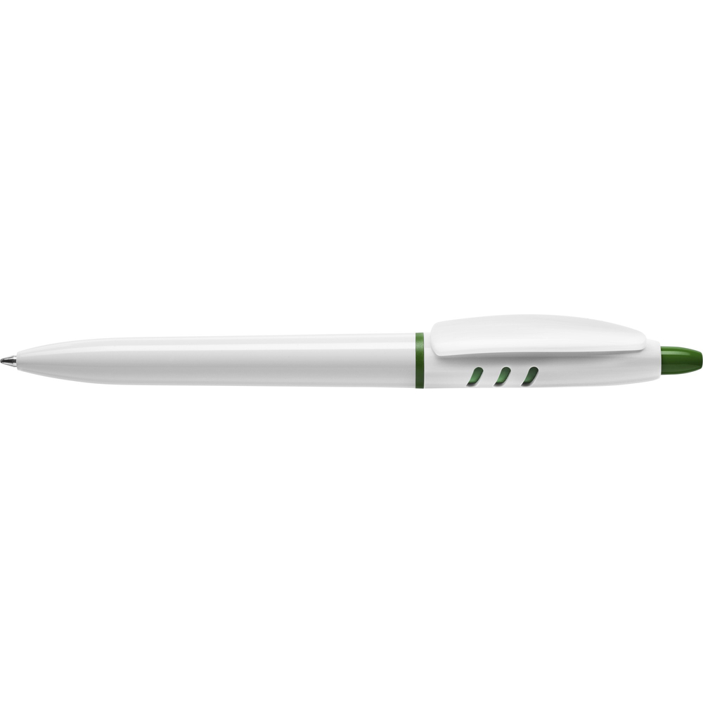 Stilolinea S30 műanyag golyóstoll kék tollbetéttel, fehér/zöld