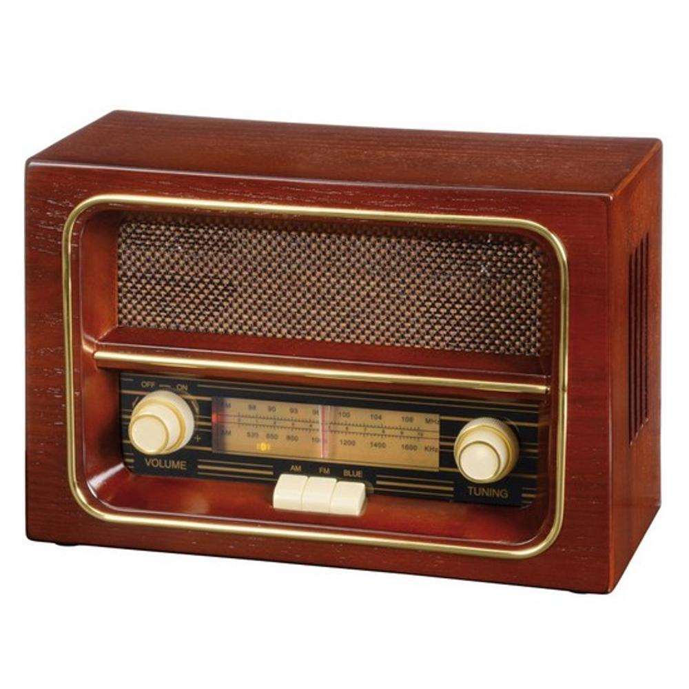 RECEIVER AM/FM asztali rádió, barna