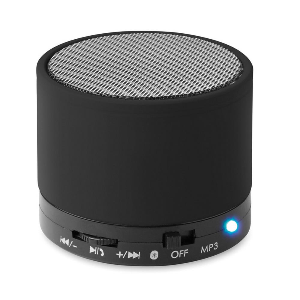 ROUND BASS Kerek Bluetooth hangszóró, fekete