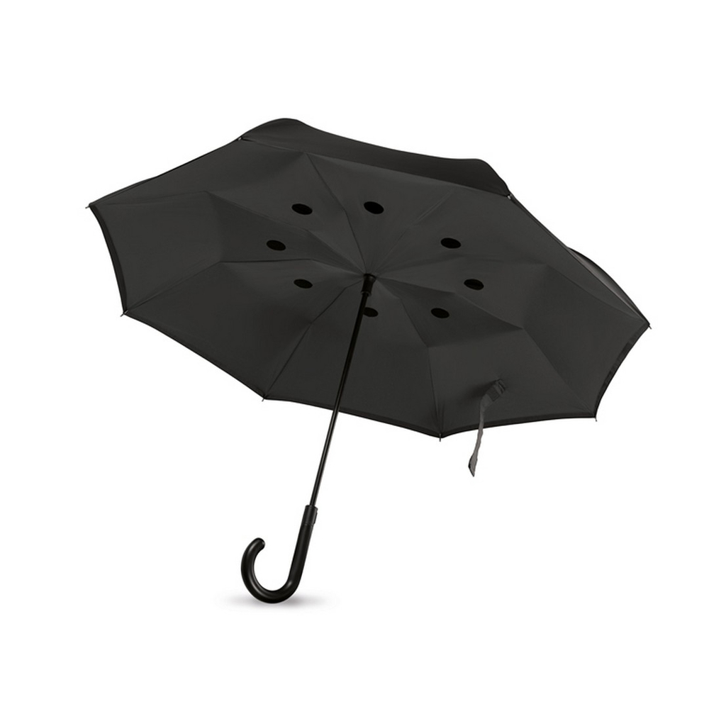 DUNDEE Fordított esernyő, fekete